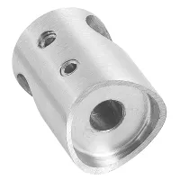 VA Traversenhalter / Querstabhalter für Rohr 33,7 mm mit Durchgangsbohrung 12,2 mm