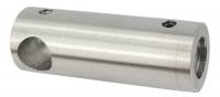 Traversenhalter flach - 12,2 mm Durchgangsbohrung, Abmessung: ca. 63/22 mm, V2A