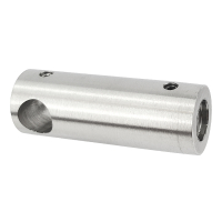 Traversenhalter bzw. Querstabhalter lang flach mit Bohrung 12mm
