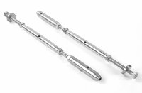 Wantenspanner mit Spannschraube und Seilspanner