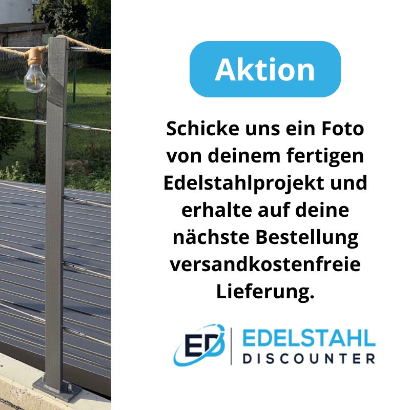 Promotion Aktion Metall Seilzaun