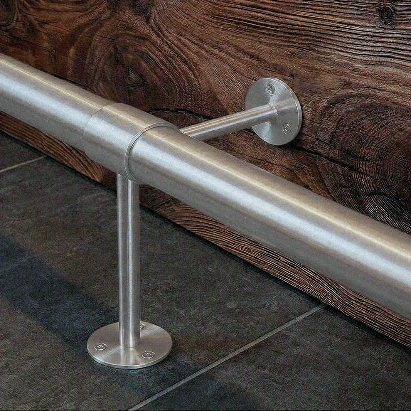 Fussablage Bar Edelstahl